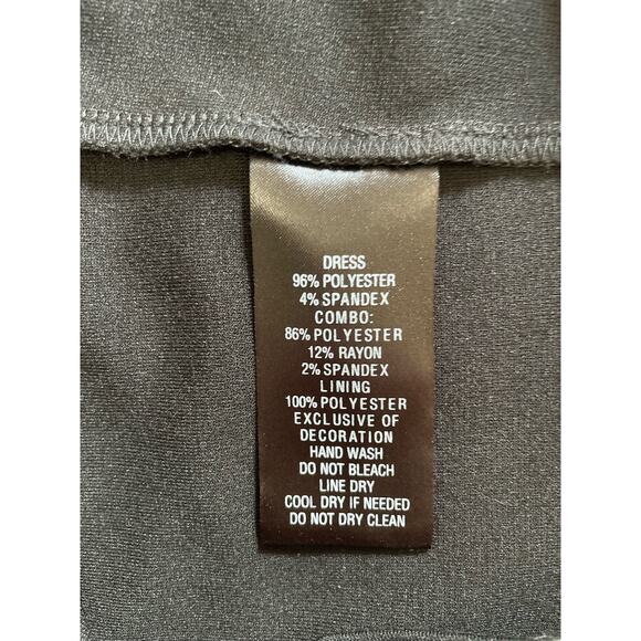 Jessica Howard Dress, Shiny Satin Roses with Shape. Size 6 with stretch. - Picture 5 of 5